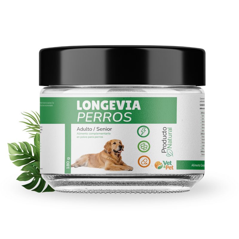 Bote de Longevia Perros, de Vet&Pet